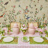 Pink Bamboo Trellis Tablecloth - Mrs. Alice