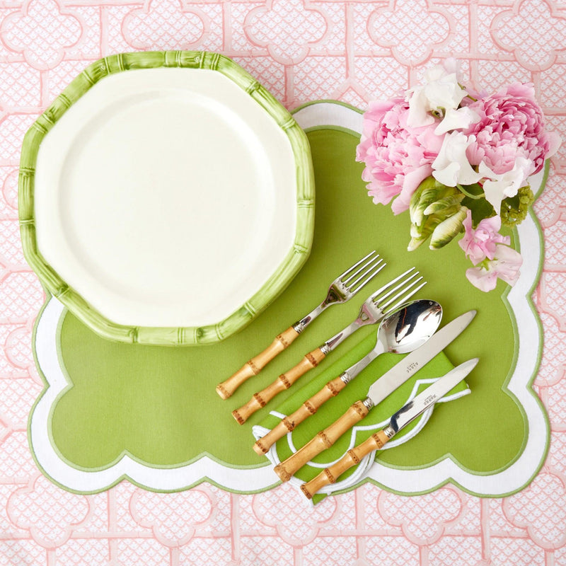 Pink Bamboo Trellis Tablecloth - Mrs. Alice