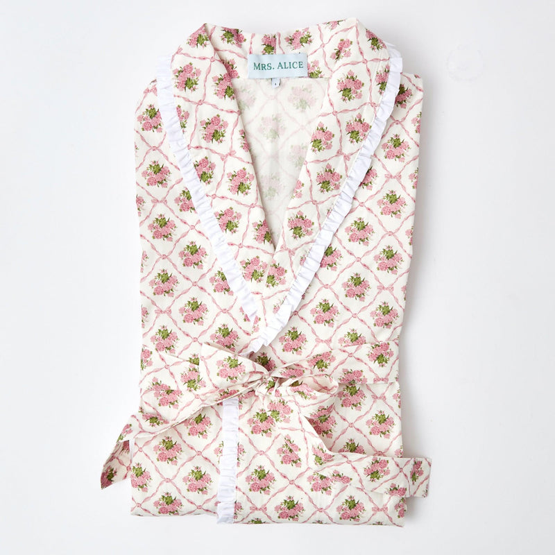 Pink Bouquet Dressing Gown - Mrs. Alice