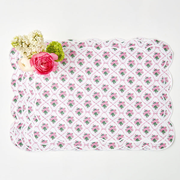 Pink Bouquet Placemats (Set of 4) - Mrs. Alice