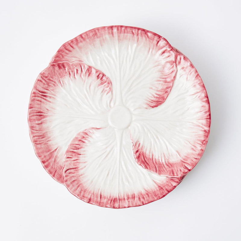 Pink Capri Lettuce Dinner Plate - Mrs. Alice