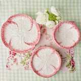 Pink Capri Lettuce Dinner Plate - Mrs. Alice