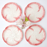 Pink Capri Lettuce Dinner Plate (Set of 4) - Mrs. Alice