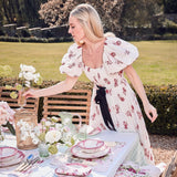 Pink Capri Lettuce Dinner Plate (Set of 4) - Mrs. Alice