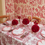 Pink Capri Lettuce Dinner Plate (Set of 4) - Mrs. Alice