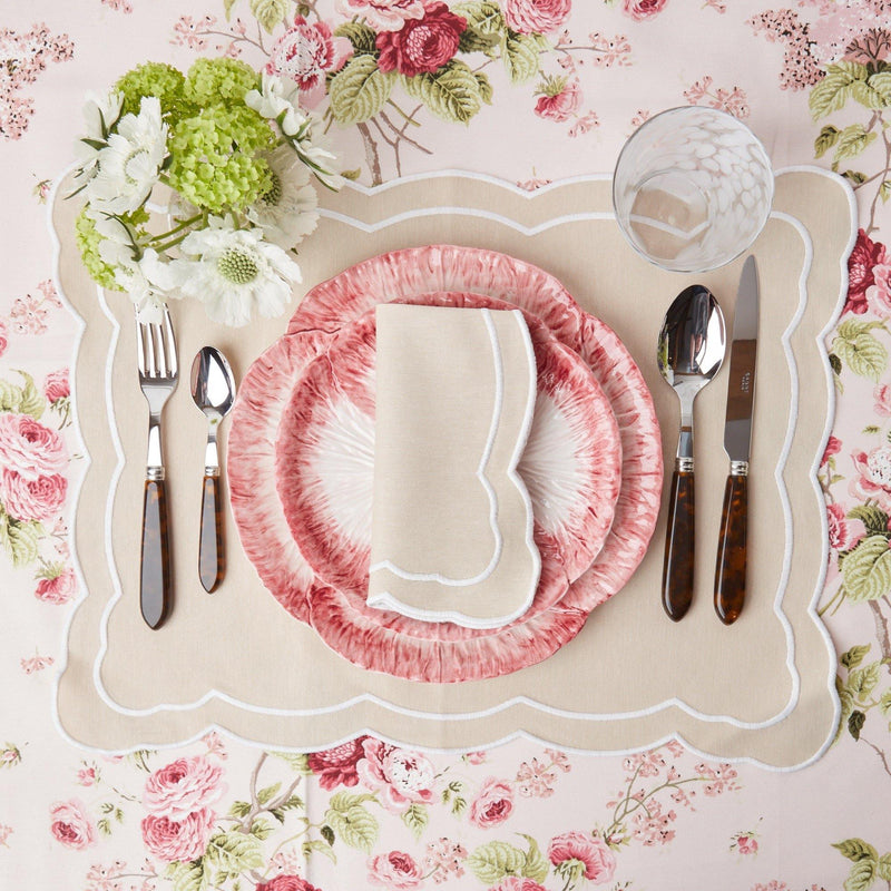 Pink Capri Lettuce Starter Plate (Set of 4) - Mrs. Alice