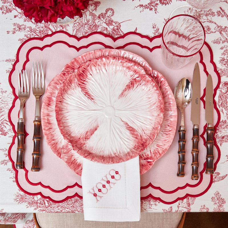 Pink Capri Lettuce Starter Plate (Set of 4) - Mrs. Alice