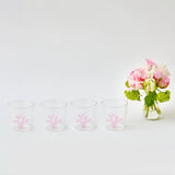 Pink Coral Glasses (Set of 4) - Mrs. Alice