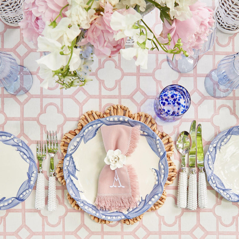 Pink Fringe Napkins (Set of 4) - Mrs. Alice