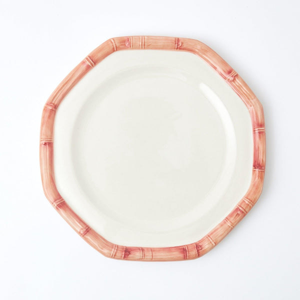 Pink Geometric Bamboo Dinner Plate - Mrs. Alice