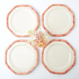 Pink Geometric Bamboo Dinner Plate (Set of 4) - Mrs. Alice