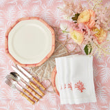 Pink Geometric Bamboo Dinner Plate (Set of 4) - Mrs. Alice