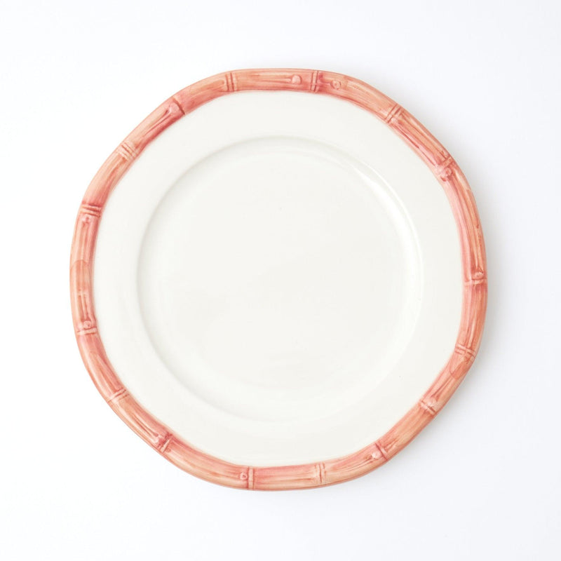 Pink Geometric Bamboo Starter Plate - Mrs. Alice