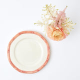 Pink Geometric Bamboo Starter Plate - Mrs. Alice