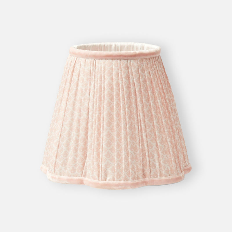 Pink Lotus Flower Scalloped Lampshade (15cm)