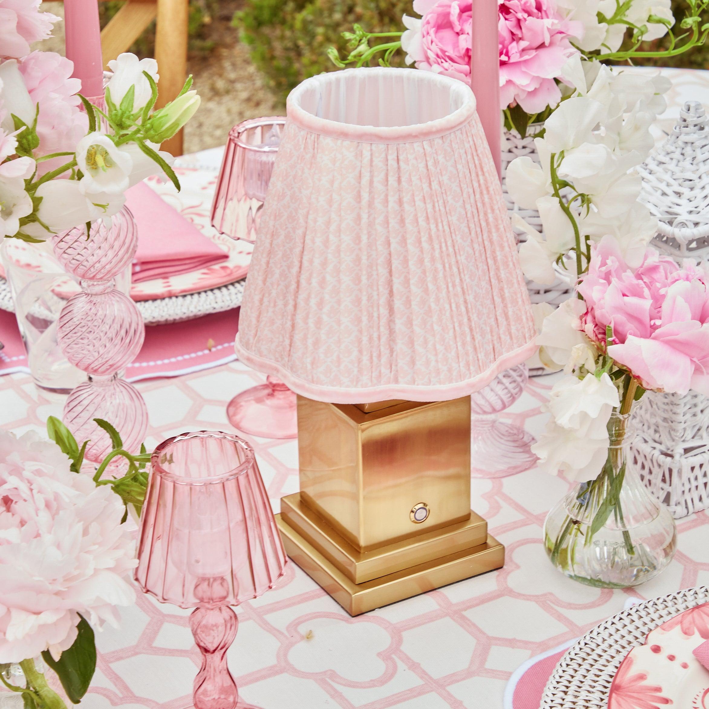 Pink Lotus Lampshade - Mrs. Alice