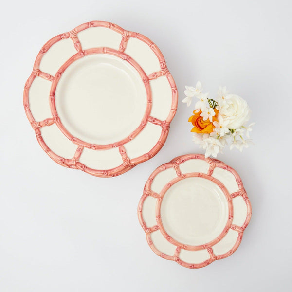 Pink Petal Bamboo Starter Plate - Mrs. Alice