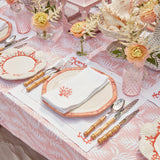 Pink Trailing Ferns Tablecloth - Mrs. Alice
