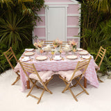 Pink Trailing Ferns Tablecloth - Mrs. Alice