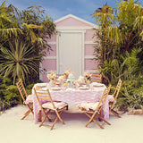 Pink Trailing Ferns Tablecloth - Mrs. Alice