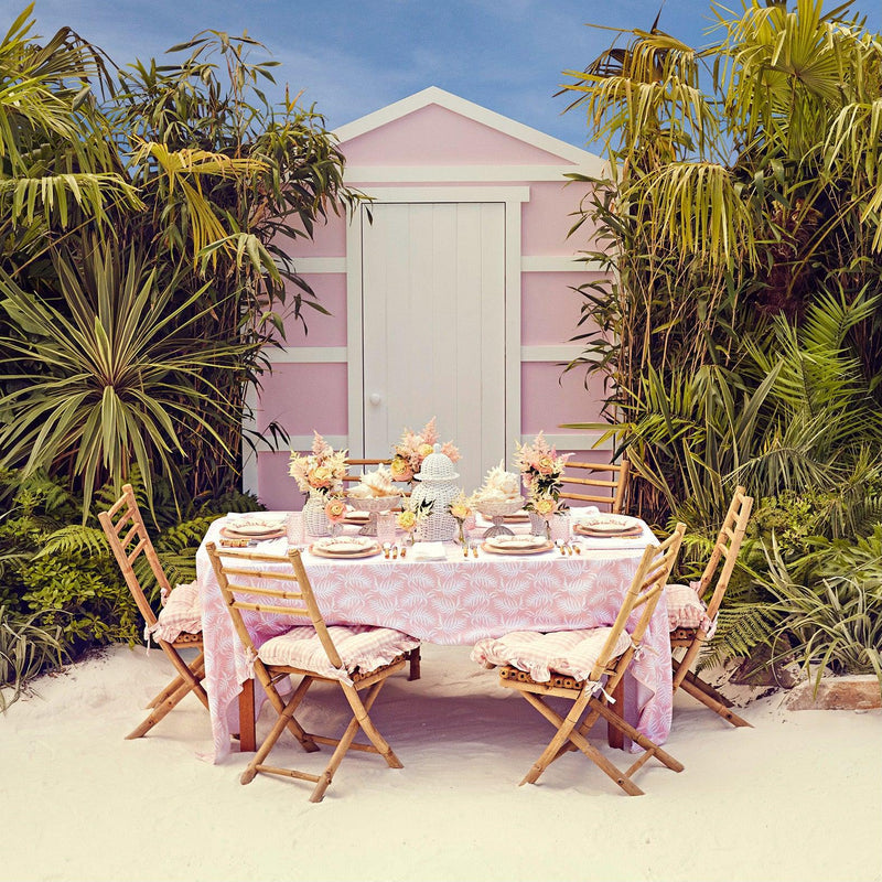 Pink Trailing Ferns Tablecloth - Mrs. Alice