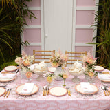 Pink Trailing Ferns Tablecloth - Mrs. Alice