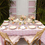 Pink Trailing Ferns Tablecloth - Mrs. Alice