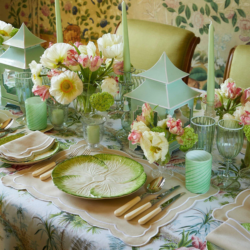 Pistachio Green Pagoda Lantern - Mrs. Alice
