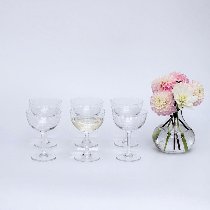 Poppy Prosecco Coupe (Set of 6) - Mrs. Alice