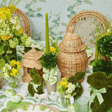 Potted Boxwood Ball with Green Bow (Pair) - Mrs. Alice