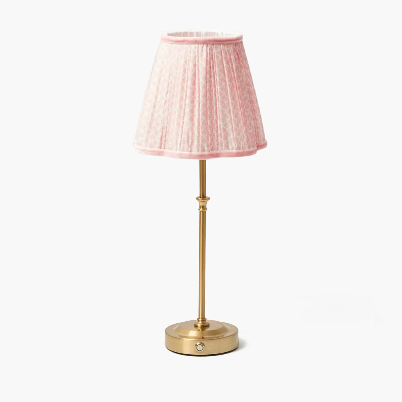 Edie Rechargeable Lamp with Pink Lotus Shade (18cm)