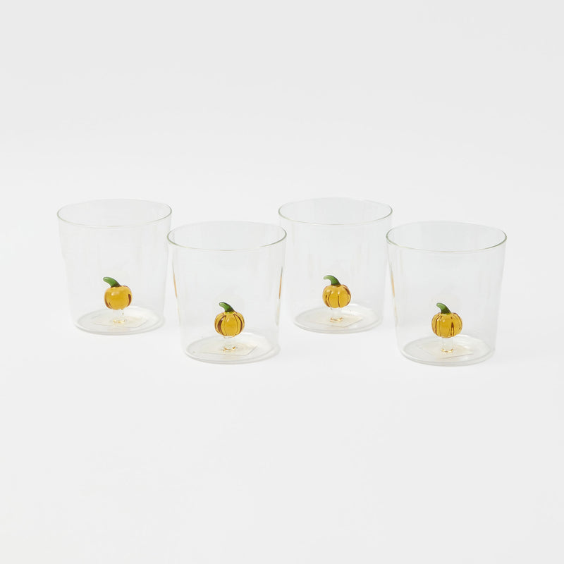 Experience autumnal joy with these delightful Pumpkin Glasses.