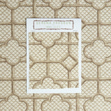 Putty Bamboo Trellis Fabric - Mrs. Alice