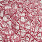 Raspberry Pink Bamboo Trellis Fabric - Mrs. Alice