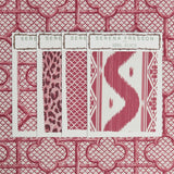 Raspberry Pink Bamboo Trellis Fabric - Mrs. Alice