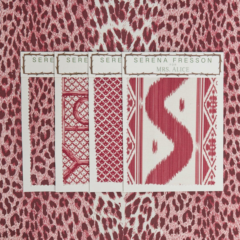 Raspberry Pink Leopard Fabric - Mrs. Alice
