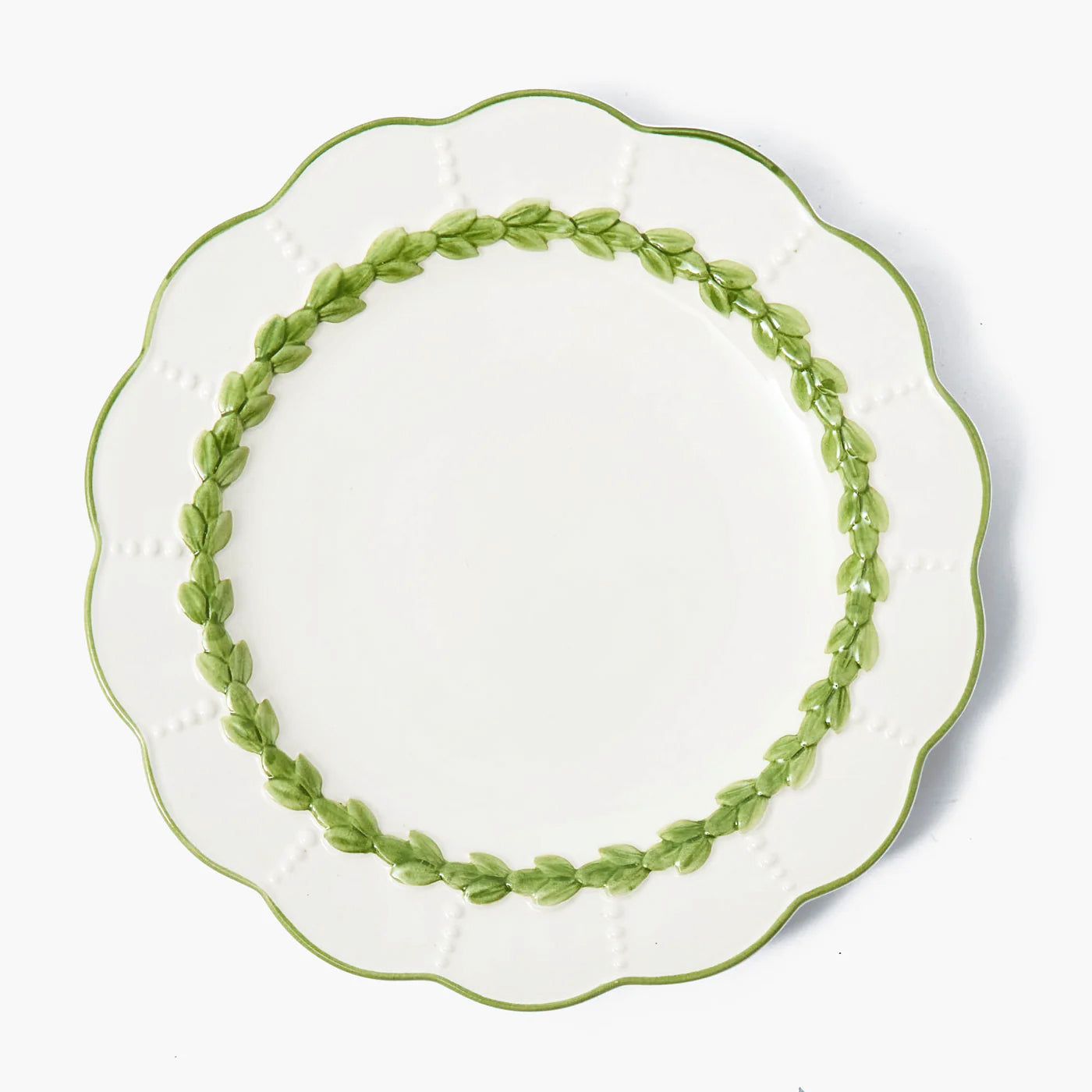 Green Laurel Dinner Plate