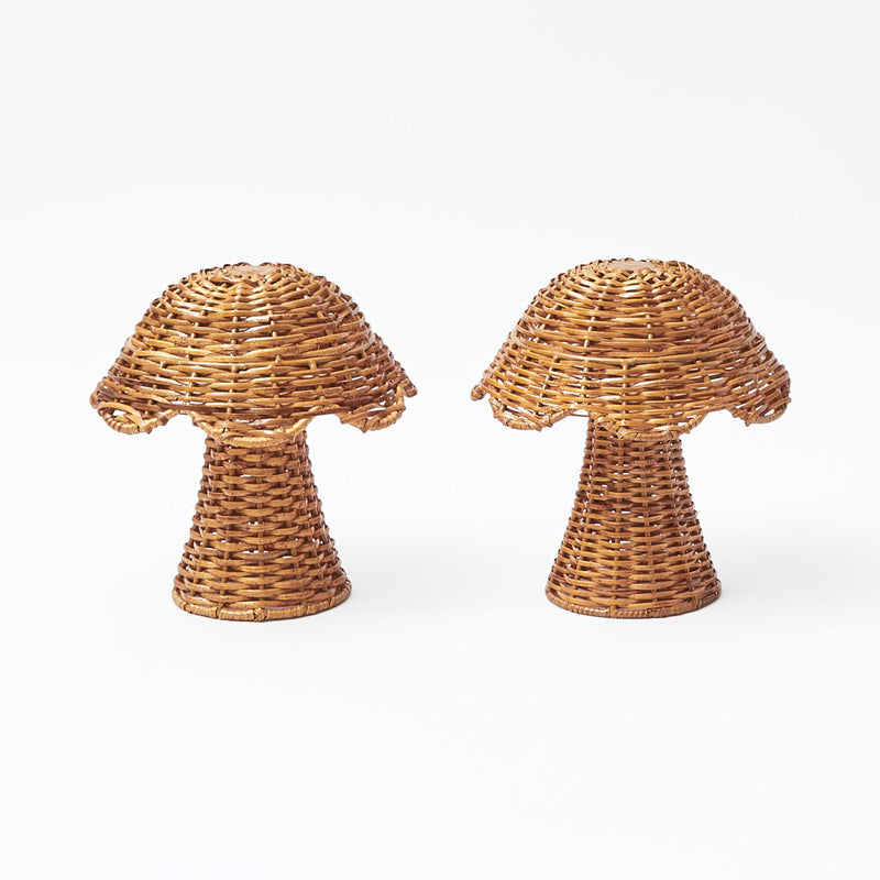 Captivate with the rustic allure of the Natural Rattan Mushroom Collection.