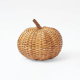 Whimsical charm: Natural Rattan Pumpkin Family for rustic appeal.