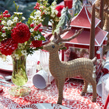 Create a warm and inviting Christmas atmosphere with the Pair of Rattan Reindeer - the epitome of holiday elegance.