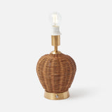 Trio of Rechargeable Rattan Lamp Stands