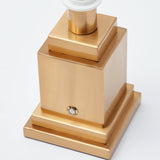Base stand ensuring stability for a rechargeable table lamp.