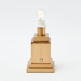 Rechargeable Lamp with Green Fern Lampshade