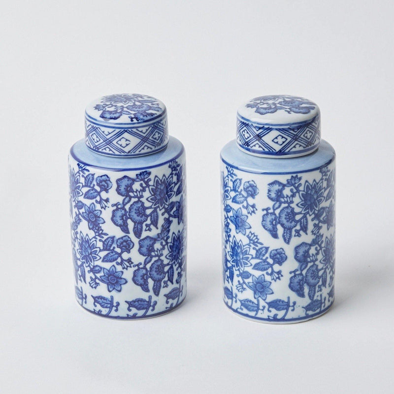 Round Chinoiserie Ginger Jars (Pair) - Mrs. Alice