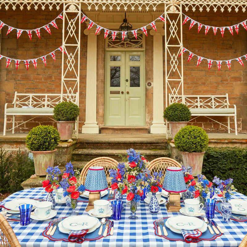 Royal Blue Gingham Napkins (Set of 4) - Mrs. Alice