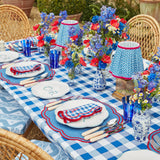 Royal Blue Gingham Napkins (Set of 4) - Mrs. Alice