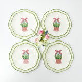 Scalloped Easter Dinner & Starter Plate (Set of 8) - Mrs. Alice
