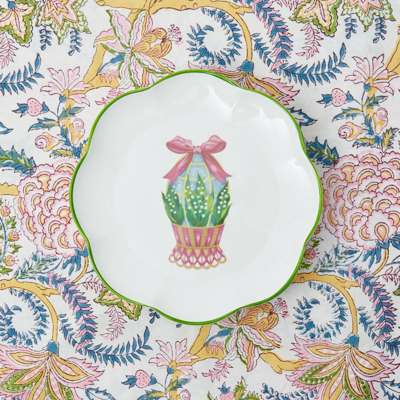 Scalloped Easter Dinner Plate - Mrs. Alice