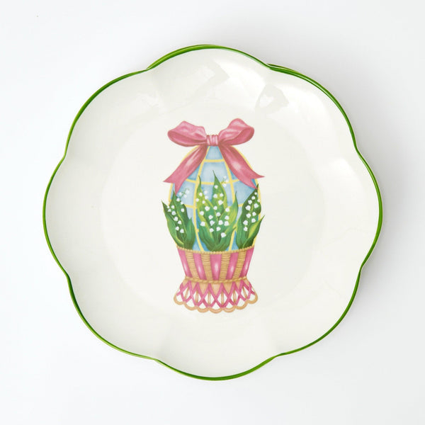 Scalloped Easter Dinner Plate - Mrs. Alice