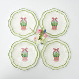 Scalloped Easter Starter Plates (Set of 4) - Mrs. Alice